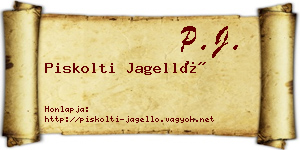 Piskolti Jagelló névjegykártya